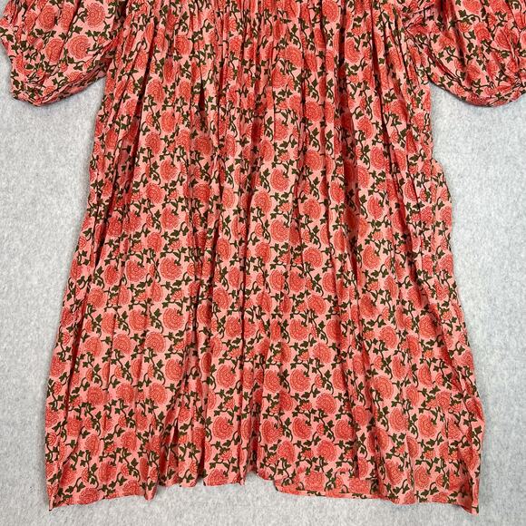 House Of Sundar Saffron Sun Maya Half Sleeve Midi Dress Size XL - Picture 4 of 11